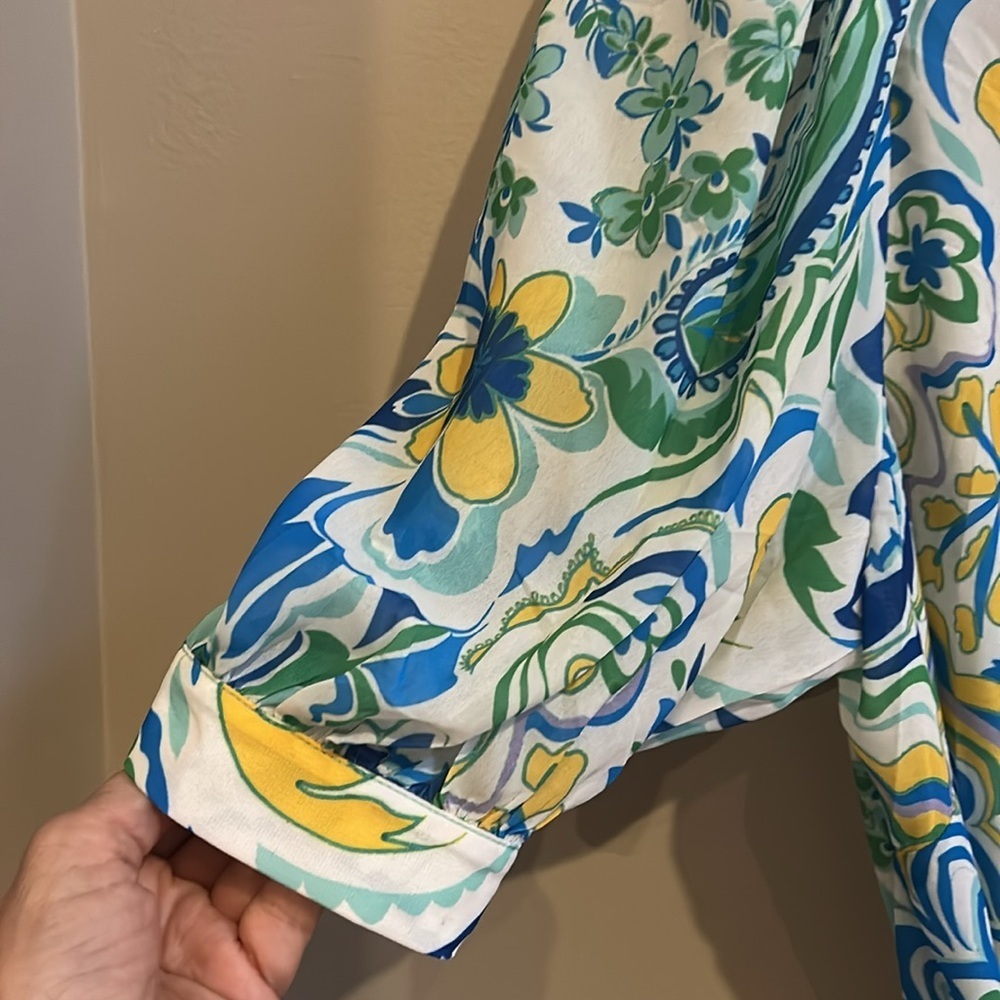 Flying Tomato Call It Love Floral Shirt Dress Size Large - Picture 5 of 15